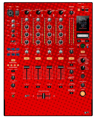 Pioneer DJ DJM 900 NEXUS Skin Gradienter Red